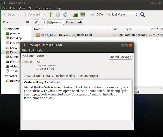 Cara install VSCode di Ubuntu - 2021