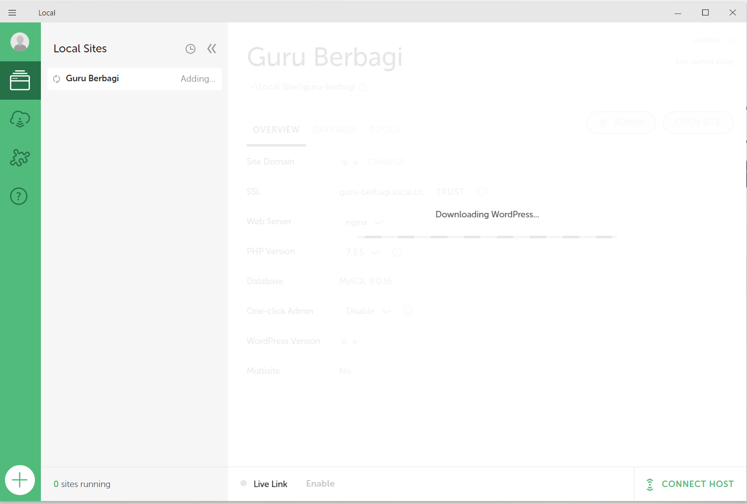 Cara install Wordpress di local tanpa perlu tahu database atau webserver
