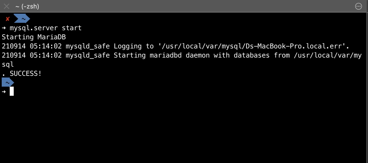 Cara install MariaDB di MacOS dengan menggunakan Homebrew