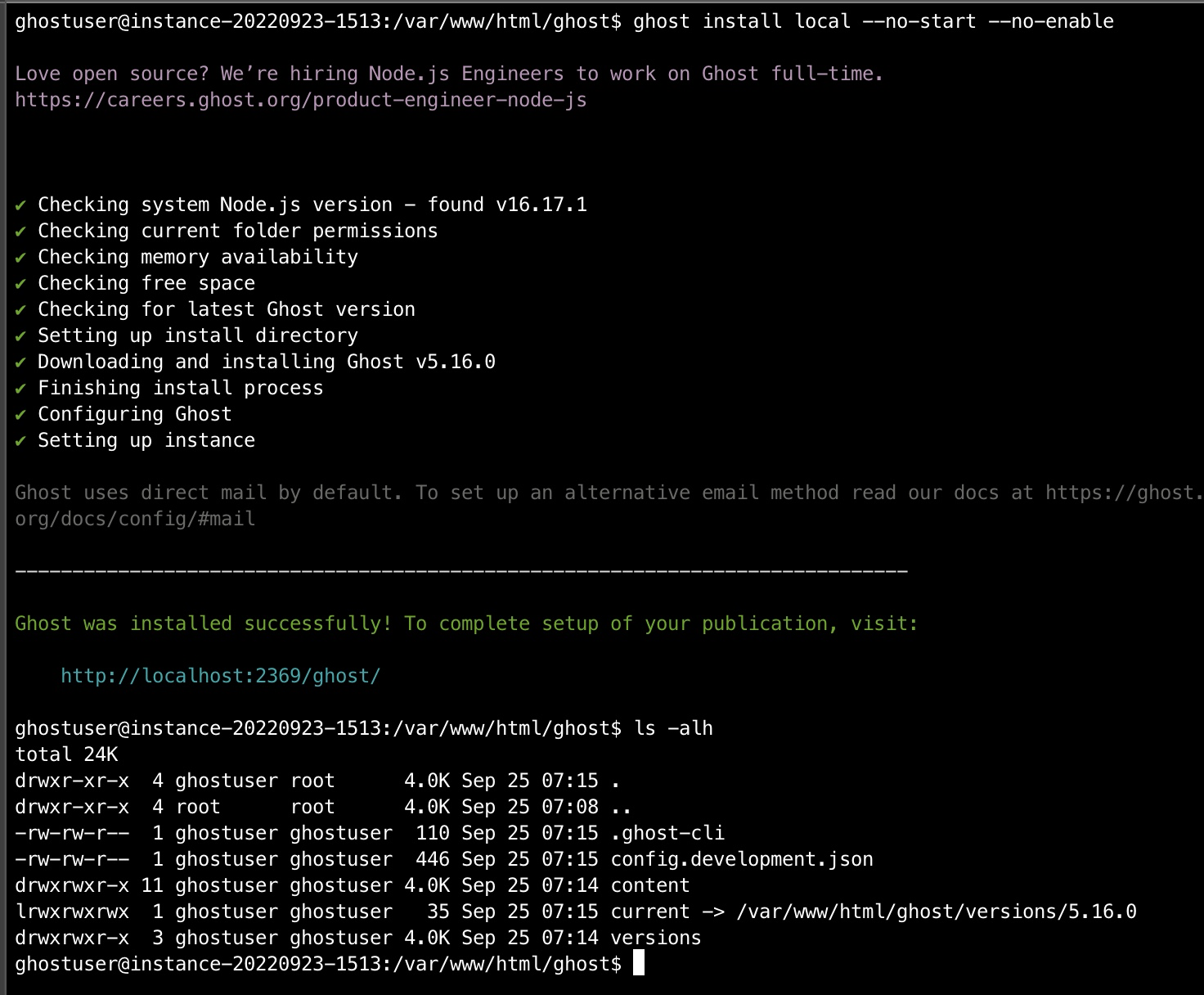 Cara self hosted Ghost CMS dengan nginx dan pm2