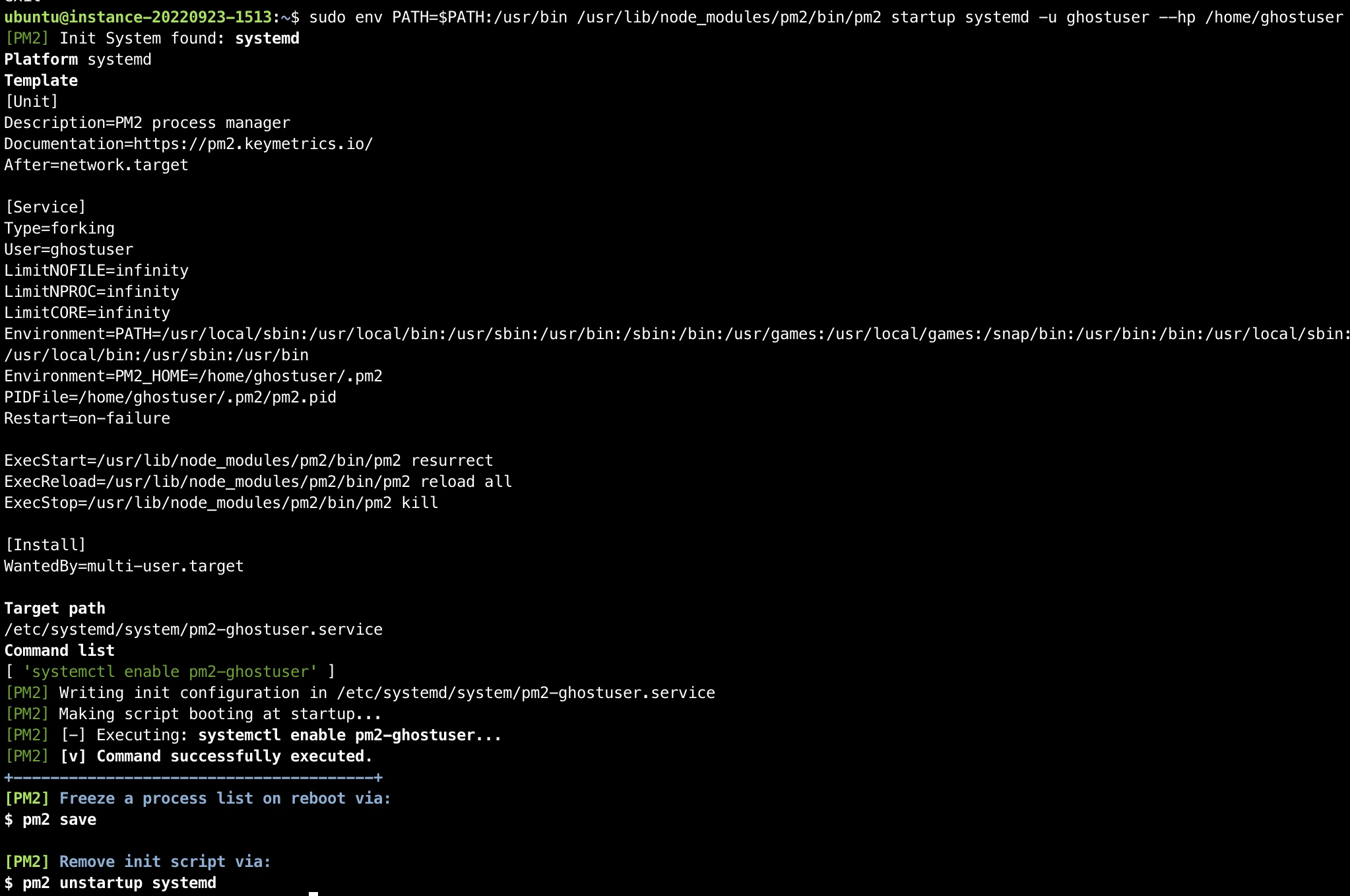 Cara self hosted Ghost CMS dengan nginx dan pm2