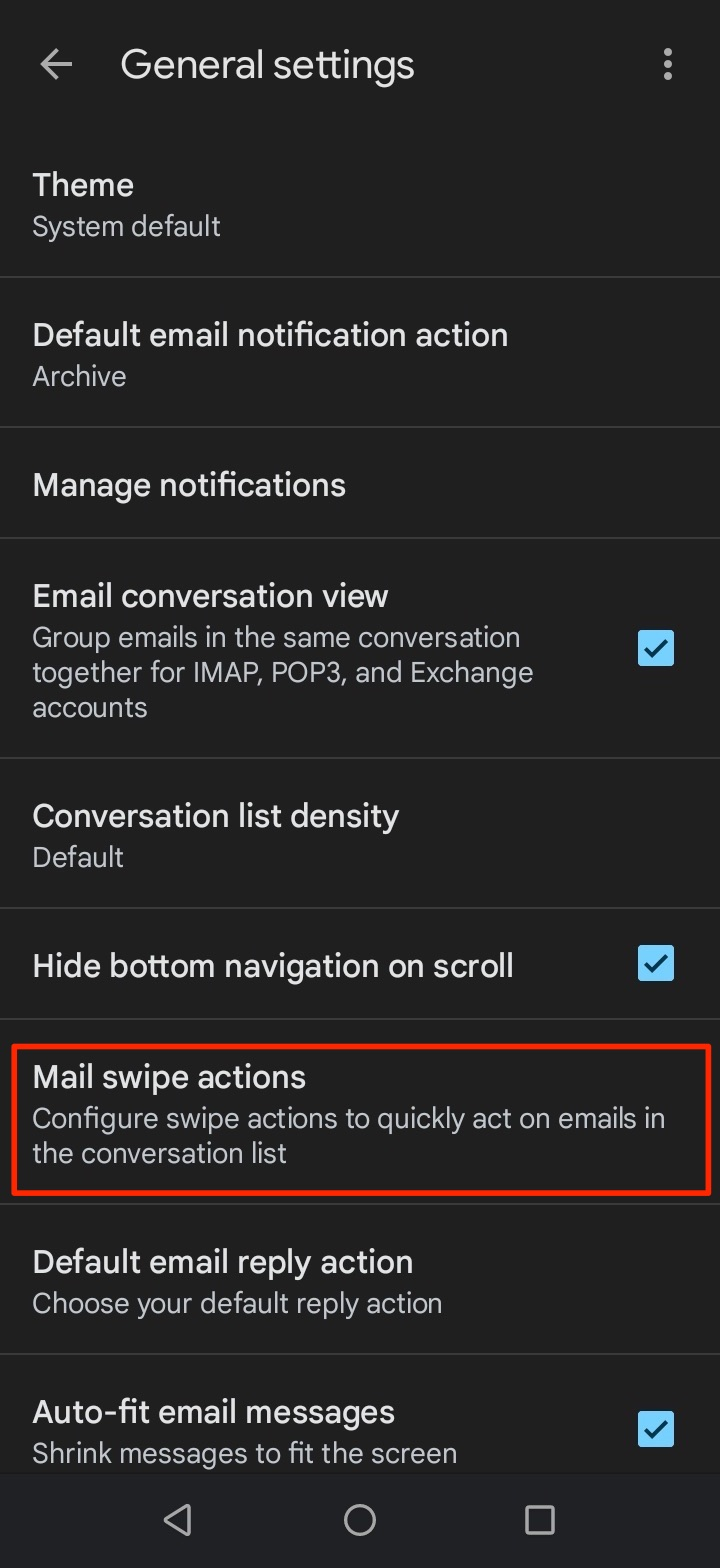 Cara mudah mengubah swipe action di GMail Android dan IOS/Ipad
