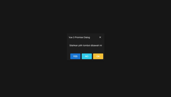 Membuat promise based Modal/Dialog dengan menggunakan Vue 3 dan Quasar